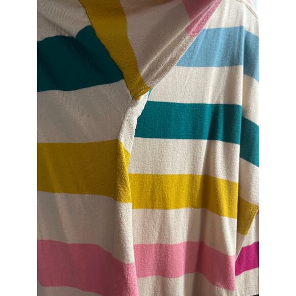 Joules striped rainbow sweater EUC 22W 3X - Picture 7 of 8